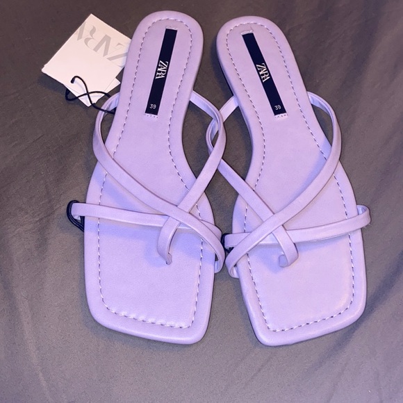 Purple lavenderZara sandals flats